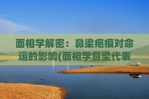 面相学解密：鼻梁疤痕对命运的影响(面相学鼻梁代表什么)