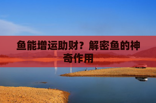 鱼能增运助财？解密鱼的神奇作用