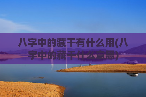 八字中的藏干有什么用(八字中的藏干什么意思)