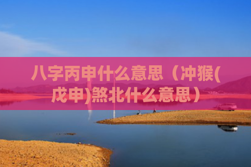 八字丙申什么意思（冲猴(戊申)煞北什么意思）