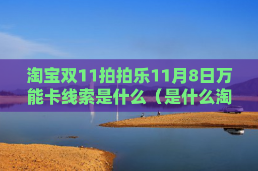 淘宝双11拍拍乐11月8日万能卡线索是什么（是什么淘宝万能）