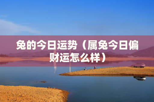 兔的今日运势（属兔今日偏财运怎么样）