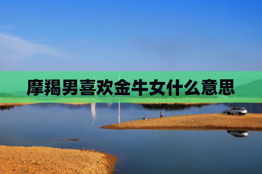 摩羯男喜欢金牛女什么意思