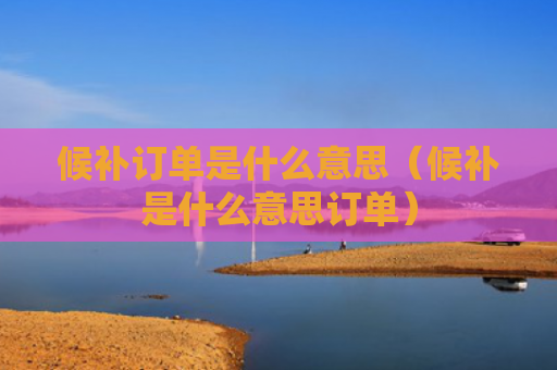 候补订单是什么意思（候补是什么意思订单）