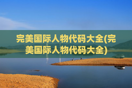 完美国际人物代码大全(完美国际人物代码大全)