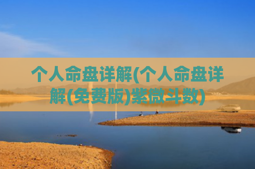 个人命盘详解(个人命盘详解(免费版)紫微斗数)