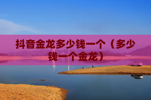 抖音金龙多少钱一个（多少钱一个金龙）