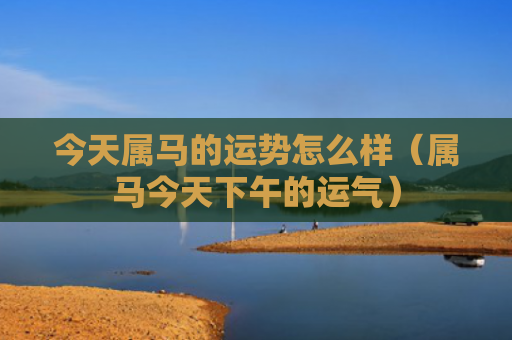 今天属马的运势怎么样（属马今天下午的运气）