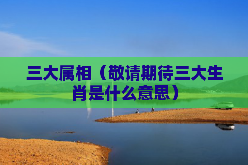 三大属相（敬请期待三大生肖是什么意思）