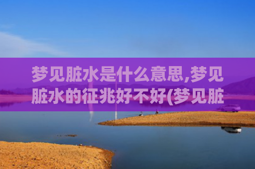梦见脏水是什么意思,梦见脏水的征兆好不好(梦见脏水往外流是什么意思)