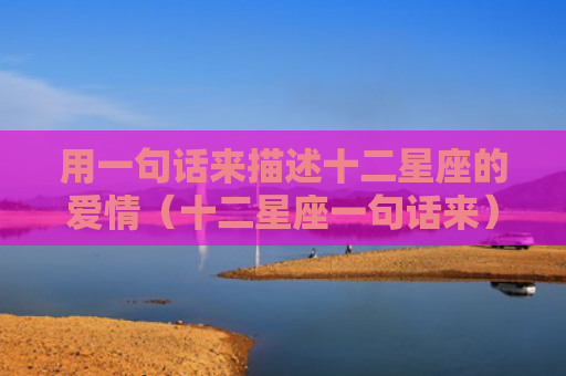 用一句话来描述十二星座的爱情（十二星座一句话来）