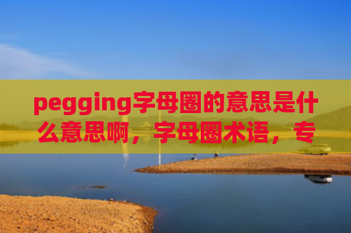 pegging字母圈的意思是什么意思啊，字母圈术语，专有名词sp（字母圈术语的意思是什么意思）