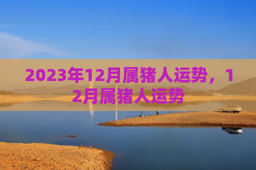 2023年12月属猪人运势，12月属猪人运势
