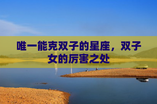 唯一能克双子的星座，双子女的厉害之处