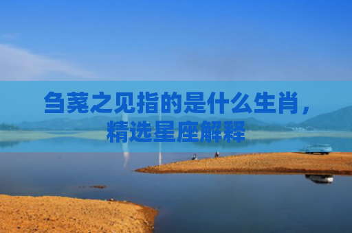 刍荛之见指的是什么生肖，精选星座解释