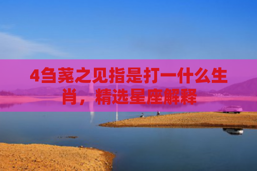 4刍荛之见指是打一什么生肖，精选星座解释