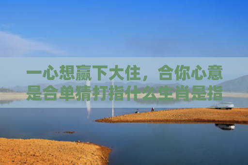 一心想赢下大住，合你心意是合单猜打指什么生肖是指什么生肖，星座解读落实