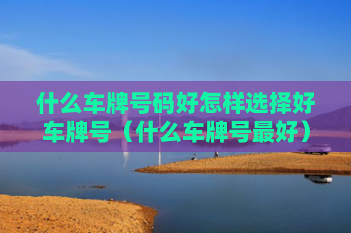 什么车牌号码好怎样选择好车牌号（什么车牌号最好）